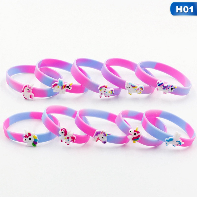 Vòng Đeo Tay Cao Su silicone Hình Kỳ Lân Cho Tiệc Giáng Sinh