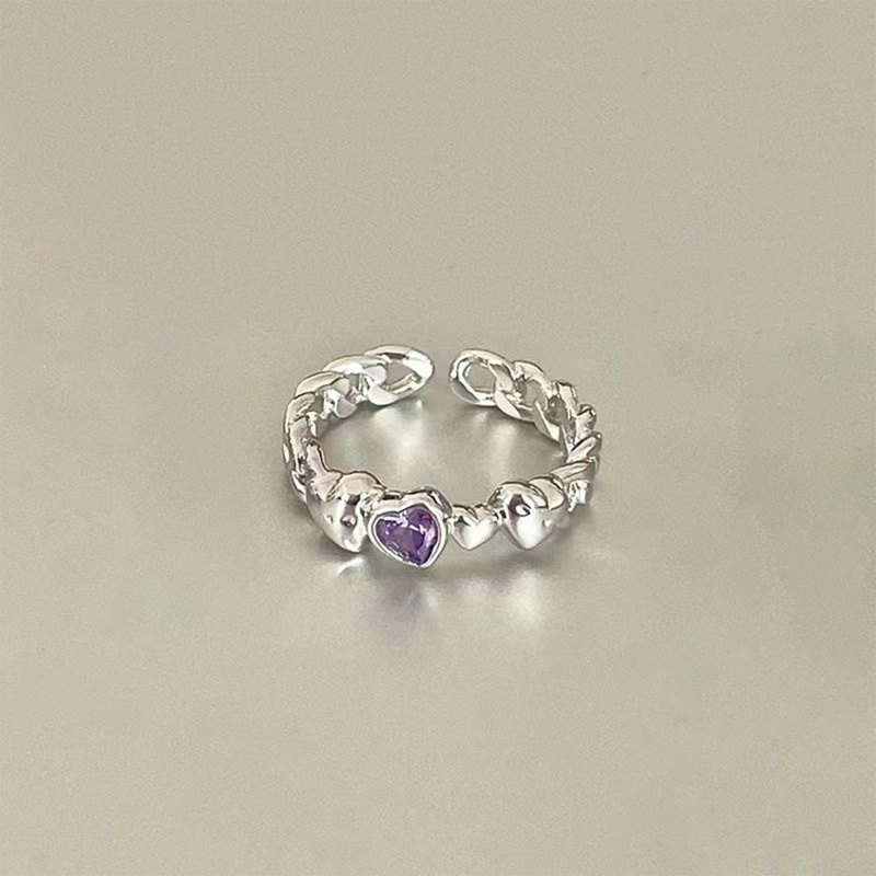 Nhẫn Hở Mạ Vàng 2K Đính Đá zircon Hình Trái Tim Sang Trọng