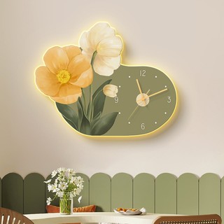 Tranh chibi đồng hồ đèn led cao cấp, decor showroom, spa, nail, quán cà phê