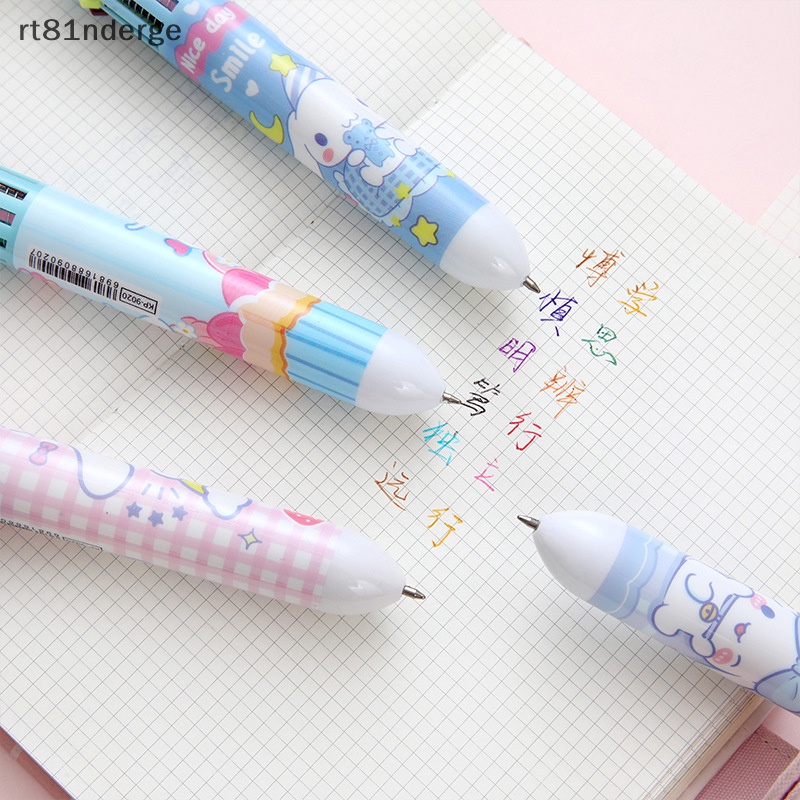 Ge kawaii Bút Bi 10 Màu Hình Chú Chó cinnamon Hoạt Hình Dễ Thương