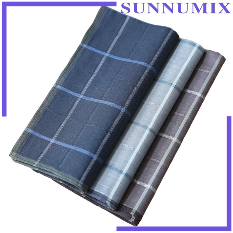 Bộ 3 Khăn Vuông Bỏ Túi 43x43cm Cho Nam