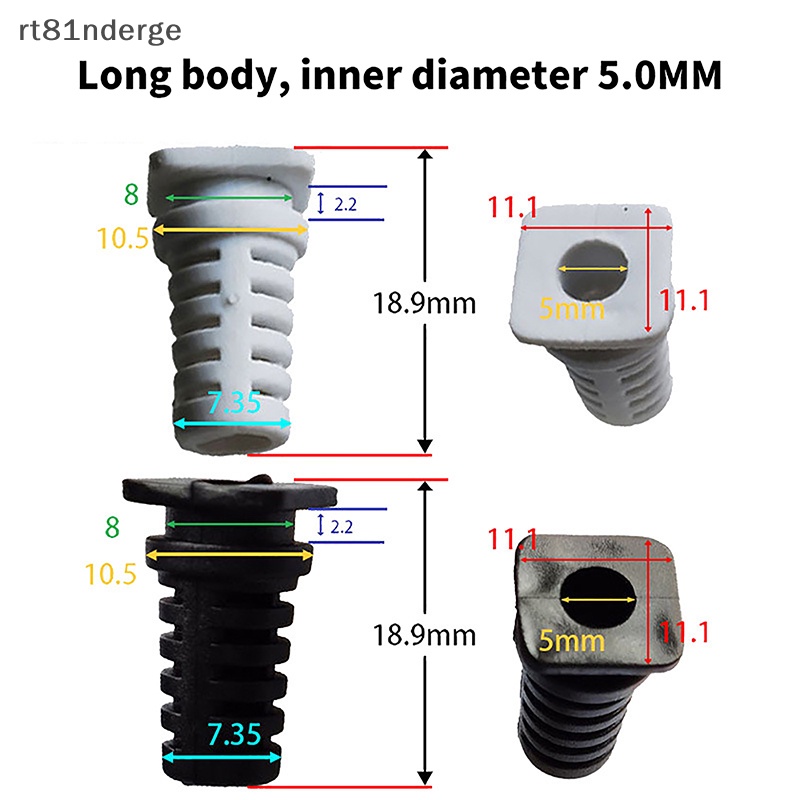 Ge Set 10 Dây Cáp Cao Su Dài 5.0mm Bảo Vệ Cáp Sạc Điện Thoại