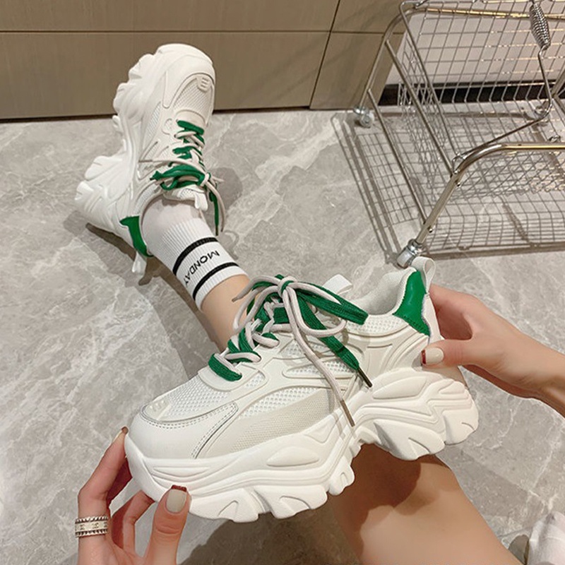 Yaoli niche Chính Hãng ins Giày Thể Thao Đế Dày Dễ Phối Đồ Thời Trang Thường Ngày Cho Nữ