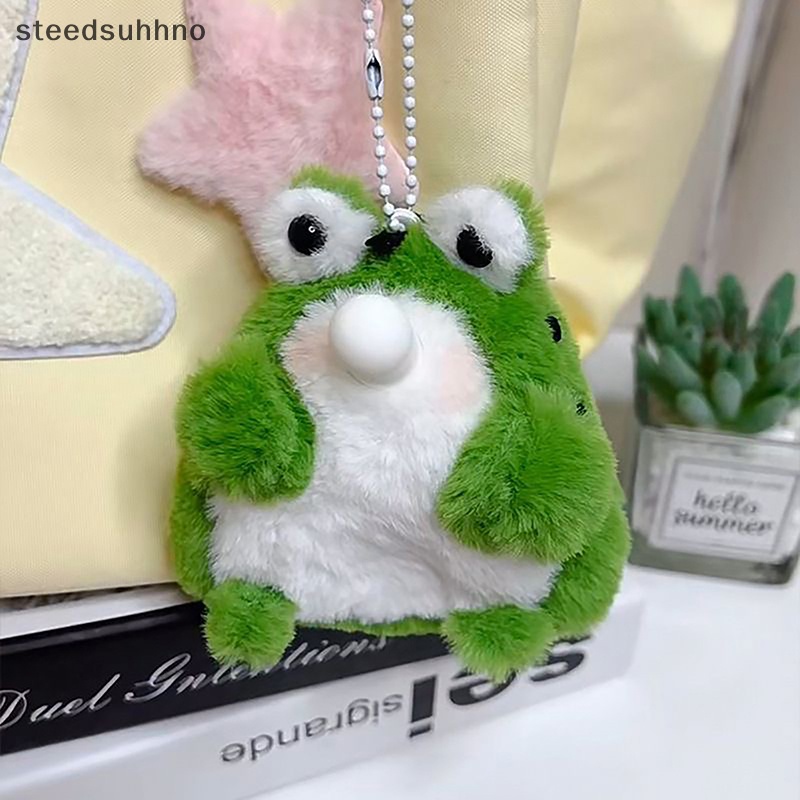 Steedsu Mặt Dây Chuyền Hình Ếch Nhồi Bông Dễ Thương Làm Quà Tặng Cho Bạn Gái hhno