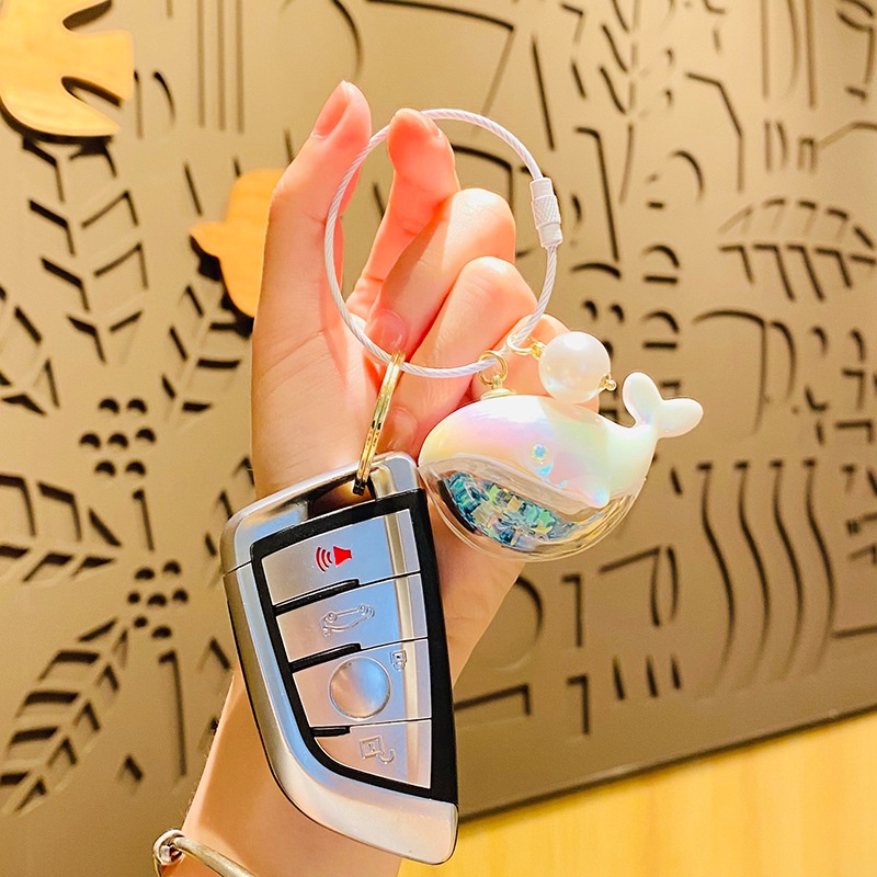 Móc Khóa Hình Cá Voi Hoạt Hình Bằng acrylic Dễ Thương