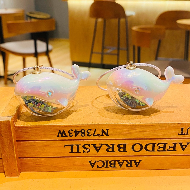 Móc Khóa Hình Cá Voi Hoạt Hình Bằng acrylic Dễ Thương