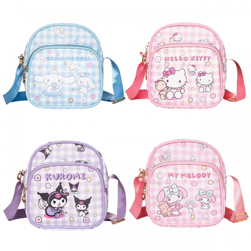 Sanrio Balo Đi Học Đa Năng Hình hello kitty melody Kuromi cinnamoroll Thời Trang Cho Nữ