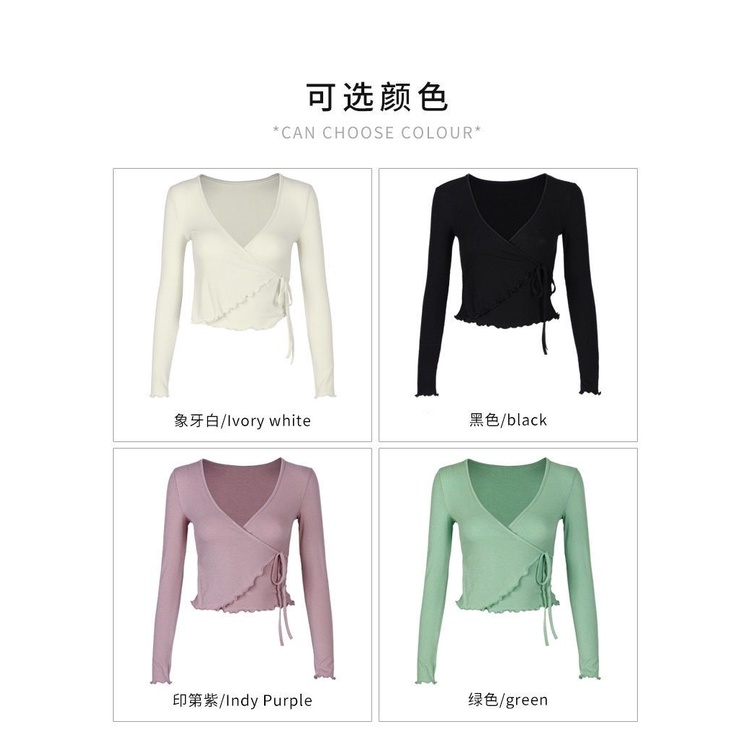 Áo Thun Thể Thao Tay Dài Viền Lượn Sóng Thời Trang Thu Đông Cho Nữ