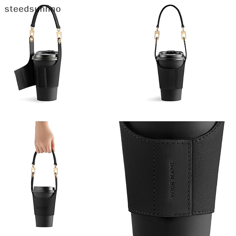 Steedsu Túi Da Đựng Bình Nước Cách Nhiệt Tiện Dụng hhno