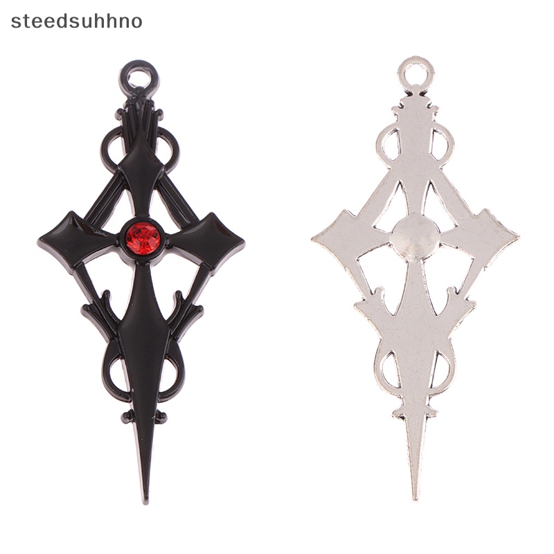 Steedsu Set 4 Mặt Dây Chuyền Hợp Kim Hình Thánh Giá Phù Thủy gothic diy hhno