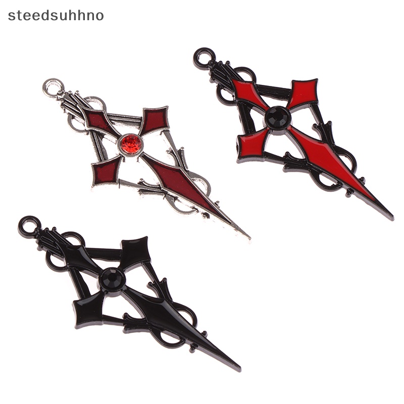 Steedsu Set 4 Mặt Dây Chuyền Hợp Kim Hình Thánh Giá Phù Thủy gothic diy hhno