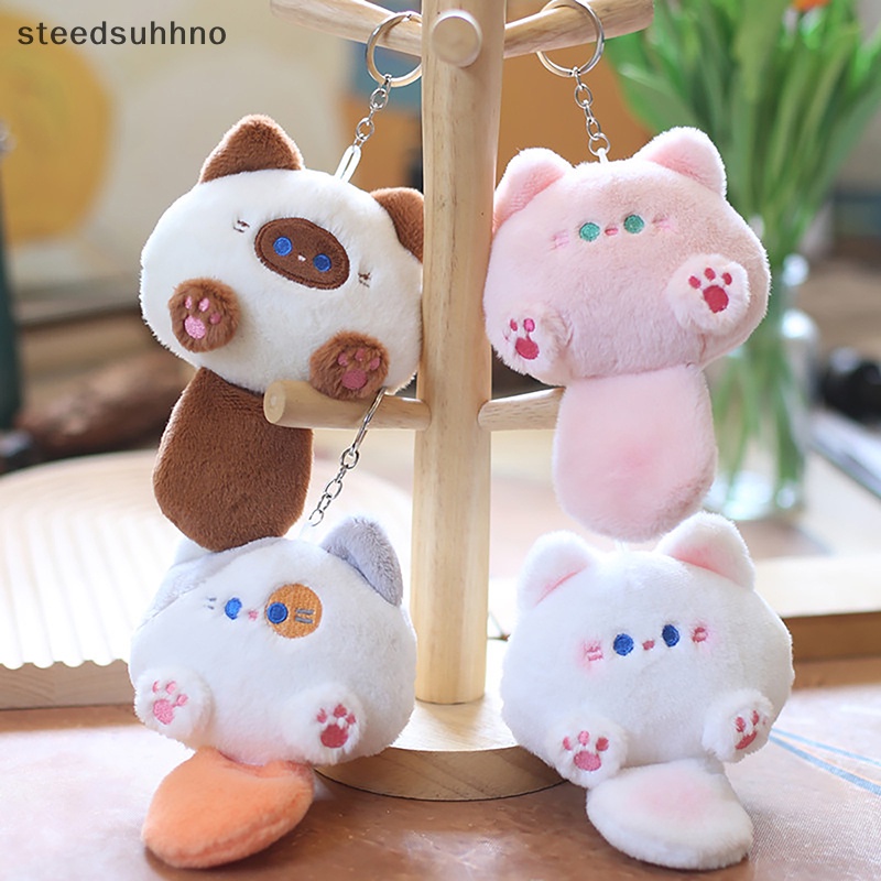 Móc Khóa Hình Mèo Nhồi Bông Mềm Mại Đáng Yêu hhno