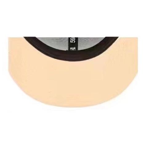 Mlb Mũ Lưỡi Trai Màu Trắng Thêu Chữ la Phong Cách hip hop Thời Trang Cho Nam Và Nữ