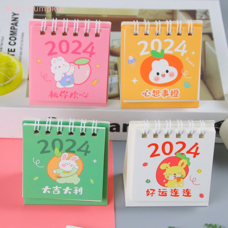 Lịch Để Bàn mini Hàng Mới 2024 Dùng Trang Trí Văn Phòng / Trường Học