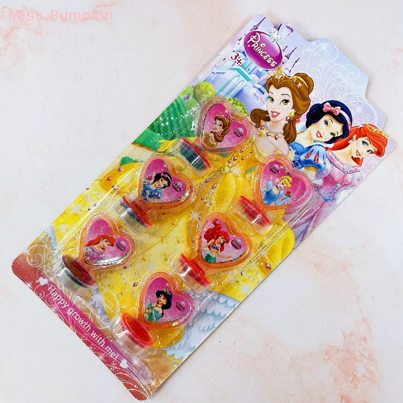 1 Bộ Con Dấu Đồ Chơi Đóng Dấu Họa Tiết Hoạt Hình Dành Cho Học Sinh