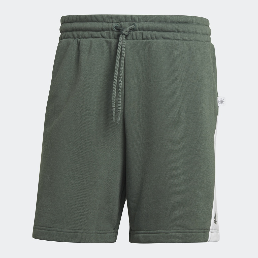 adidas Phong cách sống Quần Short Thêu Badge of Sport Future Icons Nam màu xanh lá HM7878