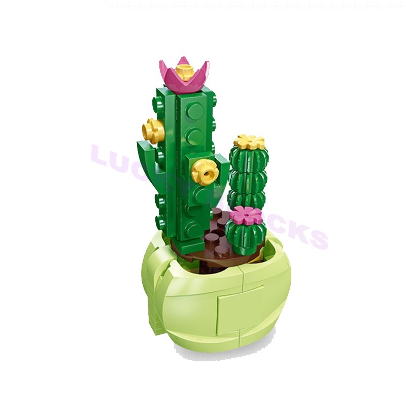 Lego Bộ Đồ Chơi Lắp Ráp Chậu Hoa diy Dành Cho Bé Gái