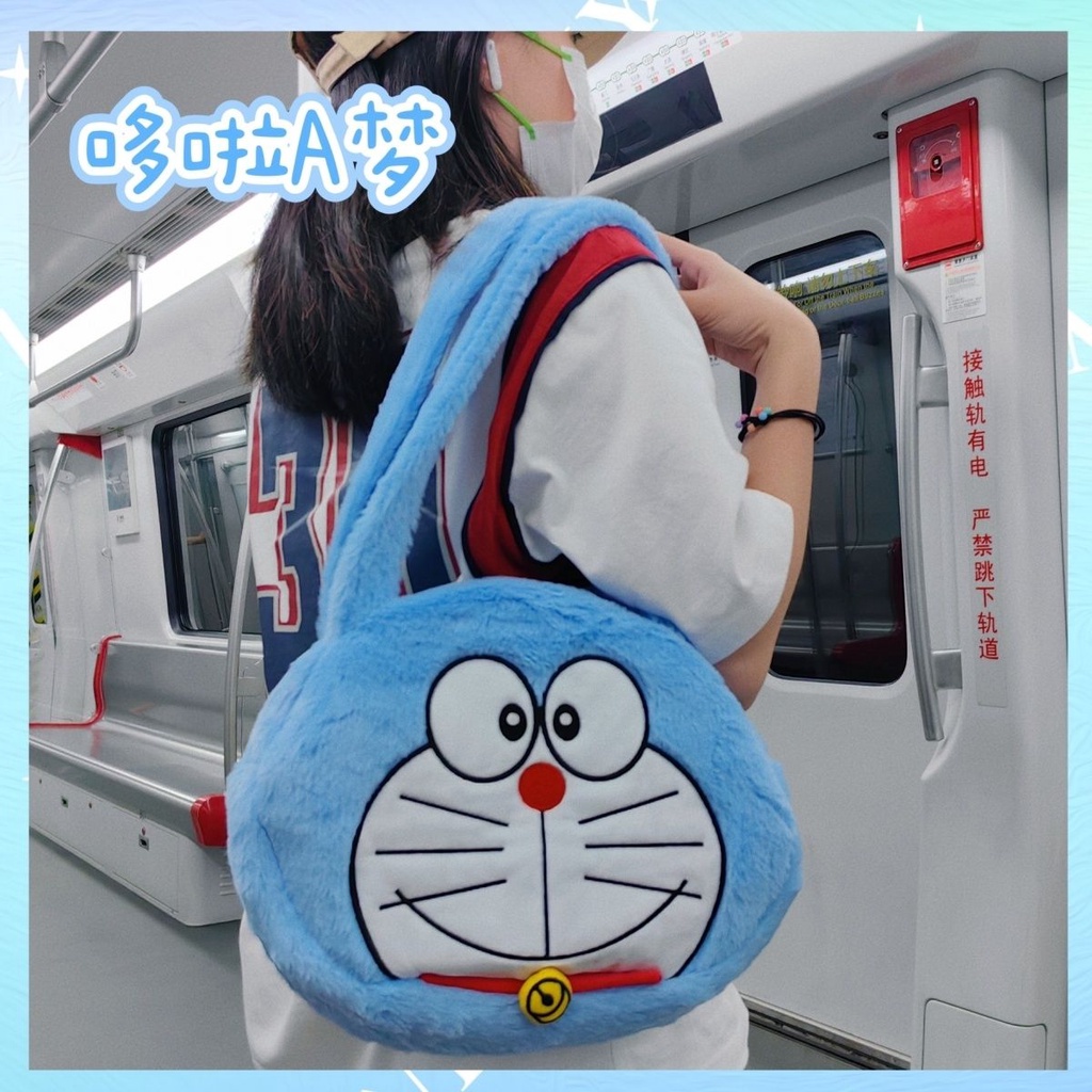Doraemon Ba Lô Đeo Vai Kiểu Hoạt Hình Doremon Nhồi Bông Dễ Thương Cho Nữ Sinh