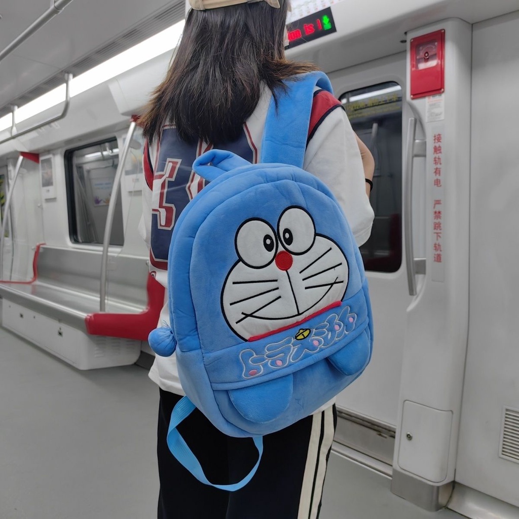 Doraemon Ba Lô Đeo Vai Kiểu Hoạt Hình Doremon Nhồi Bông Dễ Thương Cho Nữ Sinh