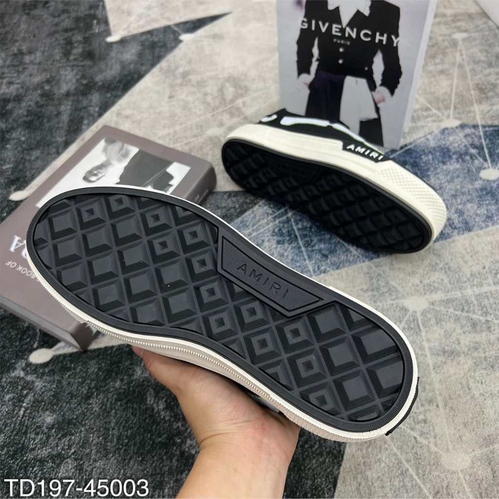 Giày nam buộc giây thêu xương siêu hot - Giày sneaker Amiri cao cấp hàng fullbox