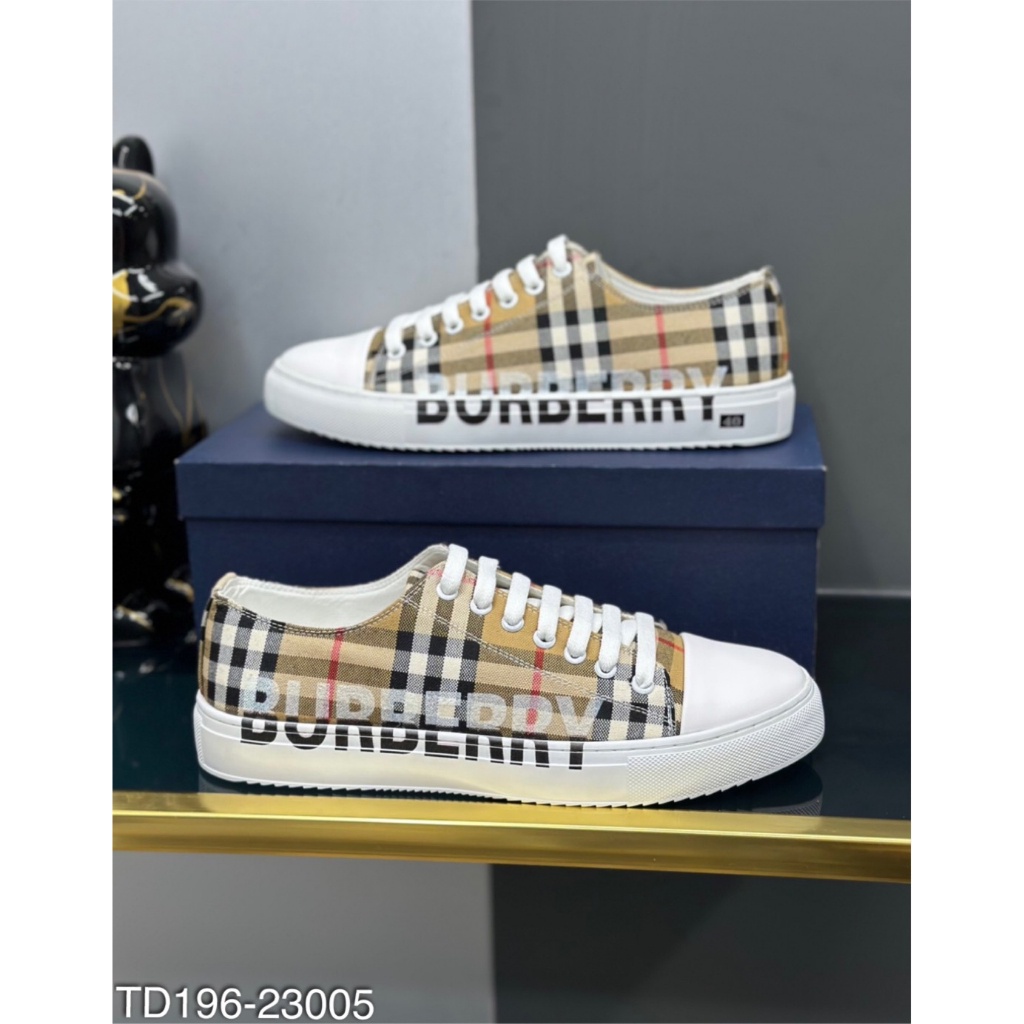 Giày sneakers BBR hoạ tiết basic siêu sang - Giày nam BBR kẻ vàng cao cấp