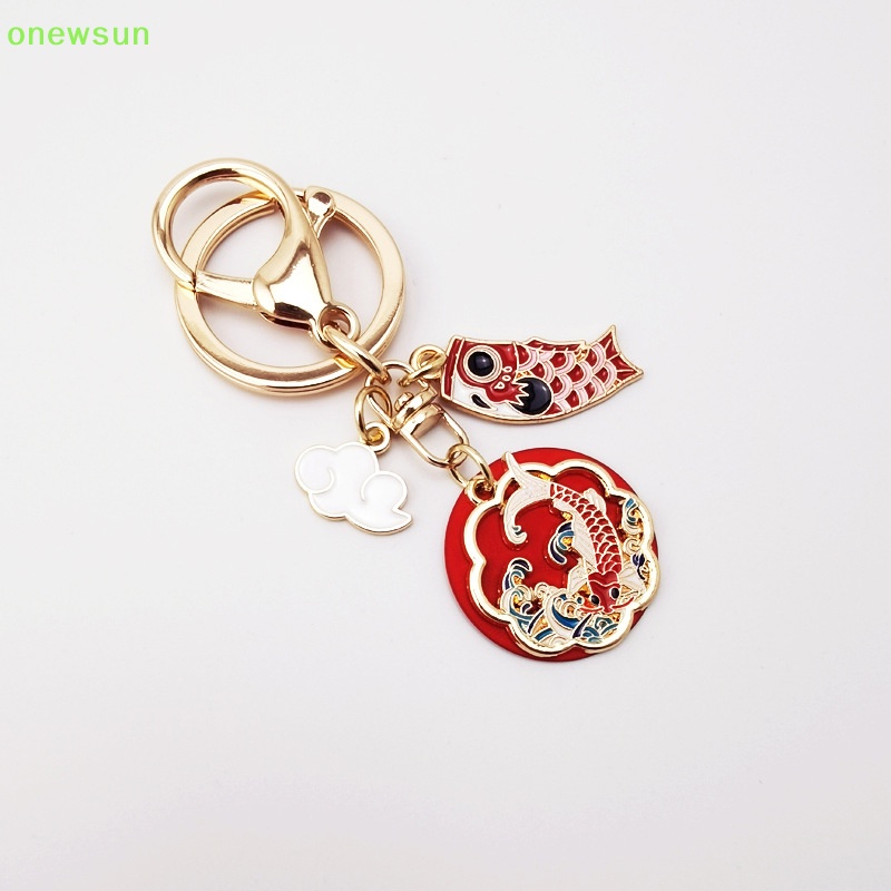 Móc Khóa Kim Loại Hình Cá koi Phong Cách Trung Hoa Sáng Tạo Mới