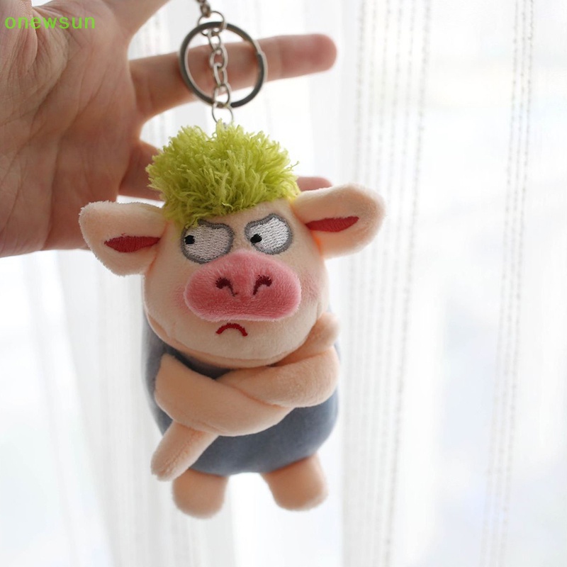 Móc Khóa Heo Nhồi Bông Mềm Mại Dễ Thương Mới
