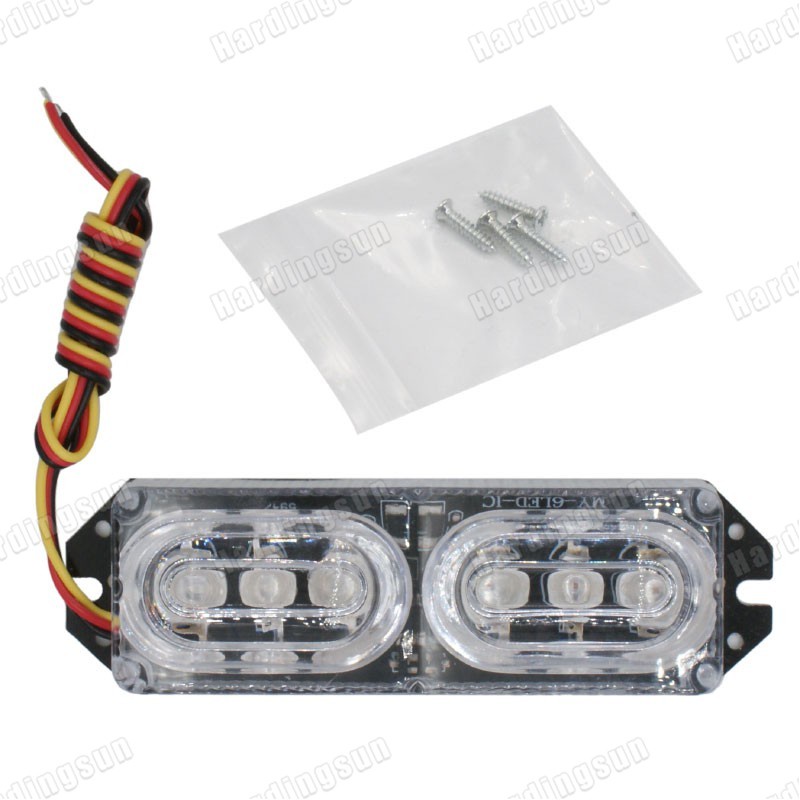 1 Đèn led Phanh 6 Bóng 12v rgb Nhiều Màu Sắc Cảnh Báo Dừng Gắn Đuôi Xe Mô Tô / Xe Cảnh Sát