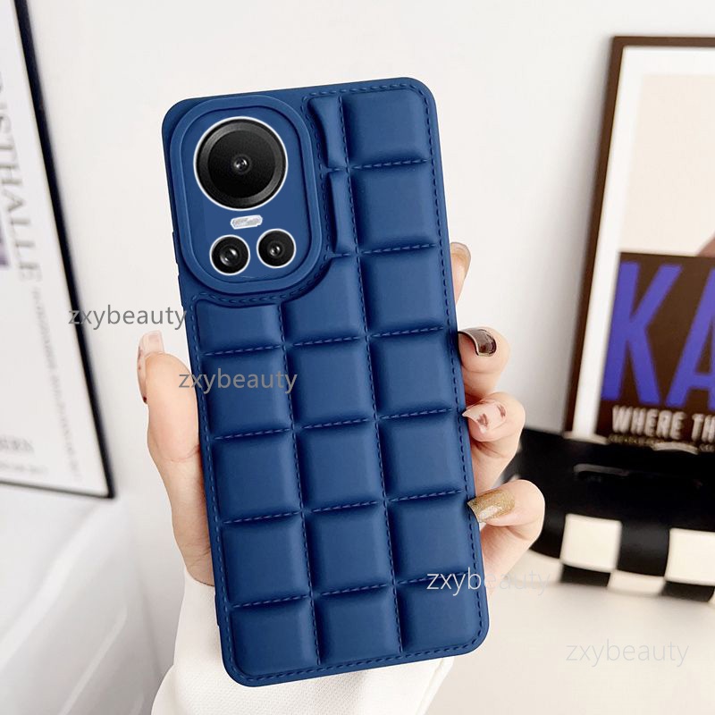 Thời Trang Ốp Điện Thoại Silicon Mềm Hình Vuông Cho oppo reno 10 pro plus 5g 2023 reno10 10pro reno10pro 10pro + 10proplus
