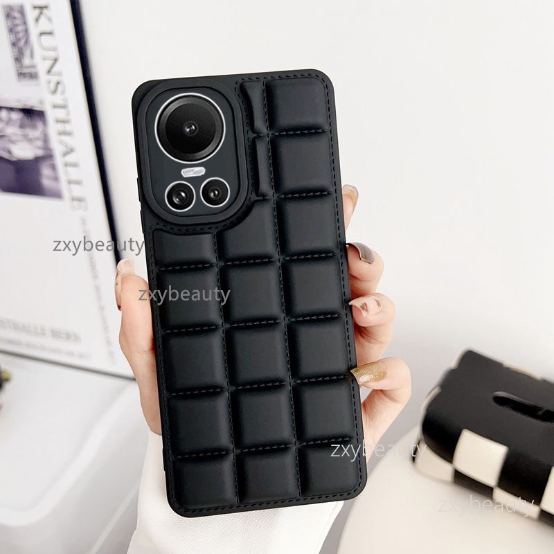 Thời Trang Ốp Điện Thoại Silicon Mềm Hình Vuông Cho oppo reno 10 pro plus 5g 2023 reno10 10pro reno10pro 10pro + 10proplus
