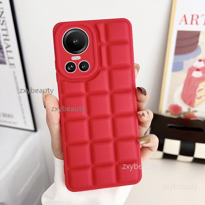 Thời Trang Ốp Điện Thoại Silicon Mềm Hình Vuông Cho oppo reno 10 pro plus 5g 2023 reno10 10pro reno10pro 10pro + 10proplus
