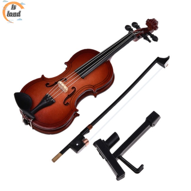 Mô Hình Đàn violin mini Kèm Giá Đỡ Và Hộp Đựng