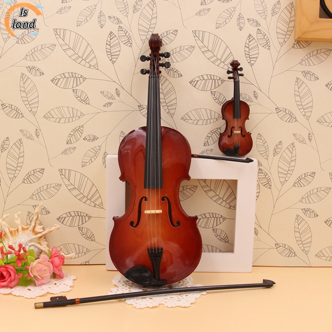 Mô Hình Đàn violin mini Kèm Giá Đỡ Và Hộp Đựng