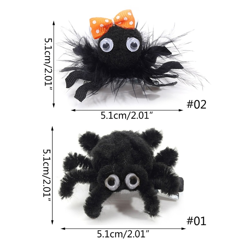 Kẹp Tóc Hình Mạng Nhện Phong Cách halloween Cho Bé Gái