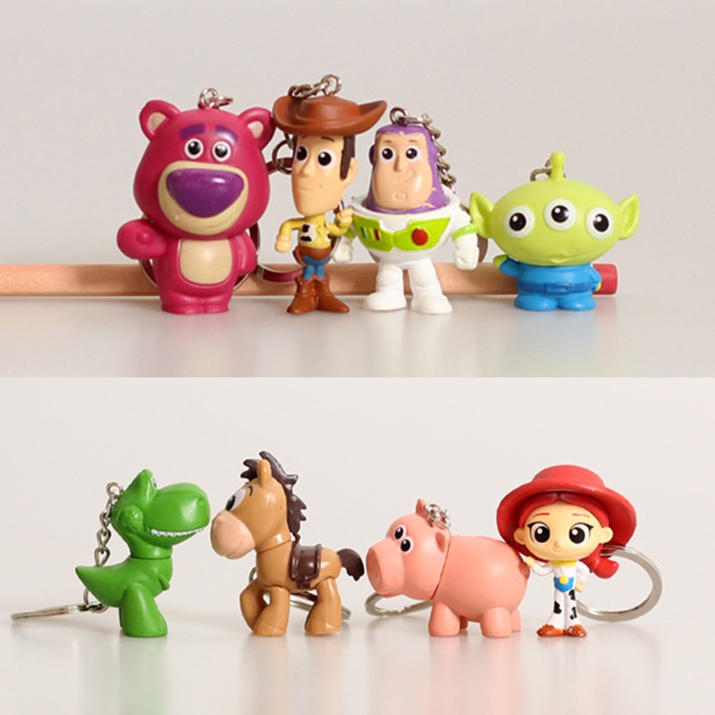 Móc Khóa Hình buzz lightyear woody lotso Trong toy story