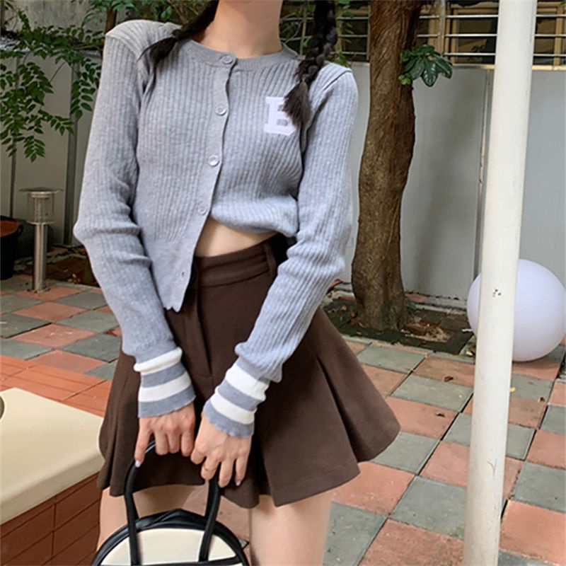 DannieWan Áo Len áo khoác cardigan áo cardigan Thời trang hàn quốc A29J2HG 35Z230901