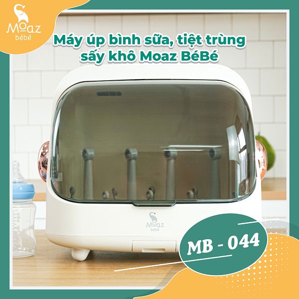 Máy úp bình sữa, tiệt trùng sấy khô tia UVC Moaz BéBé MB044 - Chính Hãng