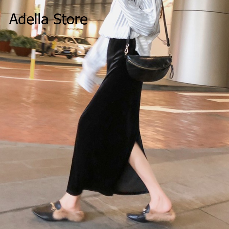 Adella Store váy Chân váy thời trang váy nữ hàng cao cấp tính cách Mẫu ngắn 2023 NEW A23M04F 34Z230825