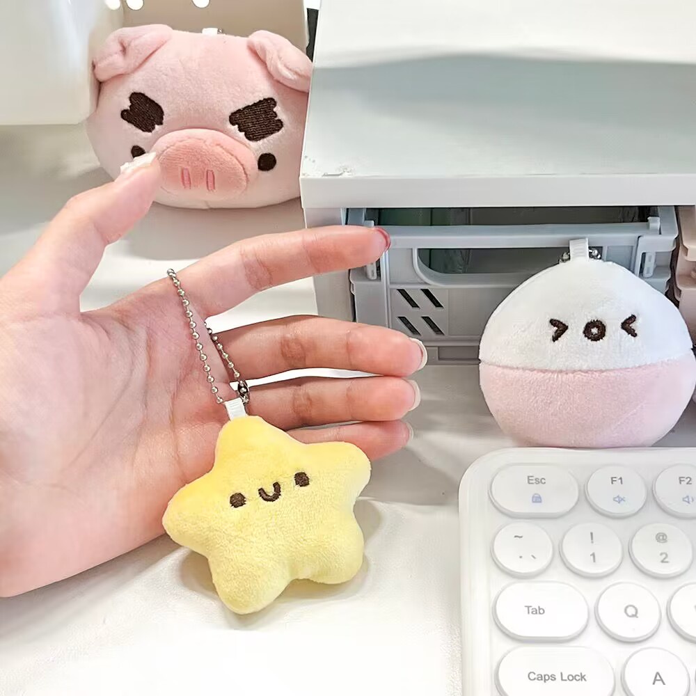 Dễ Thương Móc Khóa Ngôi Sao Nhồi Bông Có Âm Thanh Đáng Yêu