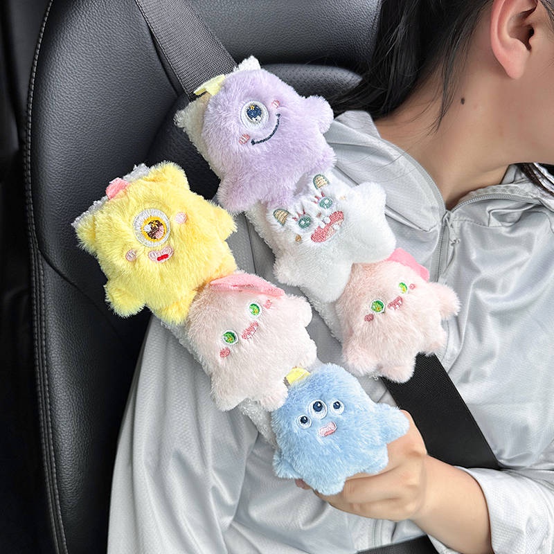 2023 New Car Safety Belt Shoulder Pad for Car Interior Car Child Protection Cover Anti-Strangulation Neck Cute VSDc