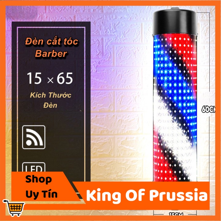 - Đèn Led Trang Trí Tiệm Cắt Tóc Barber Gắn Ngoài Trời Euro Pole Retro - King Of Prussia