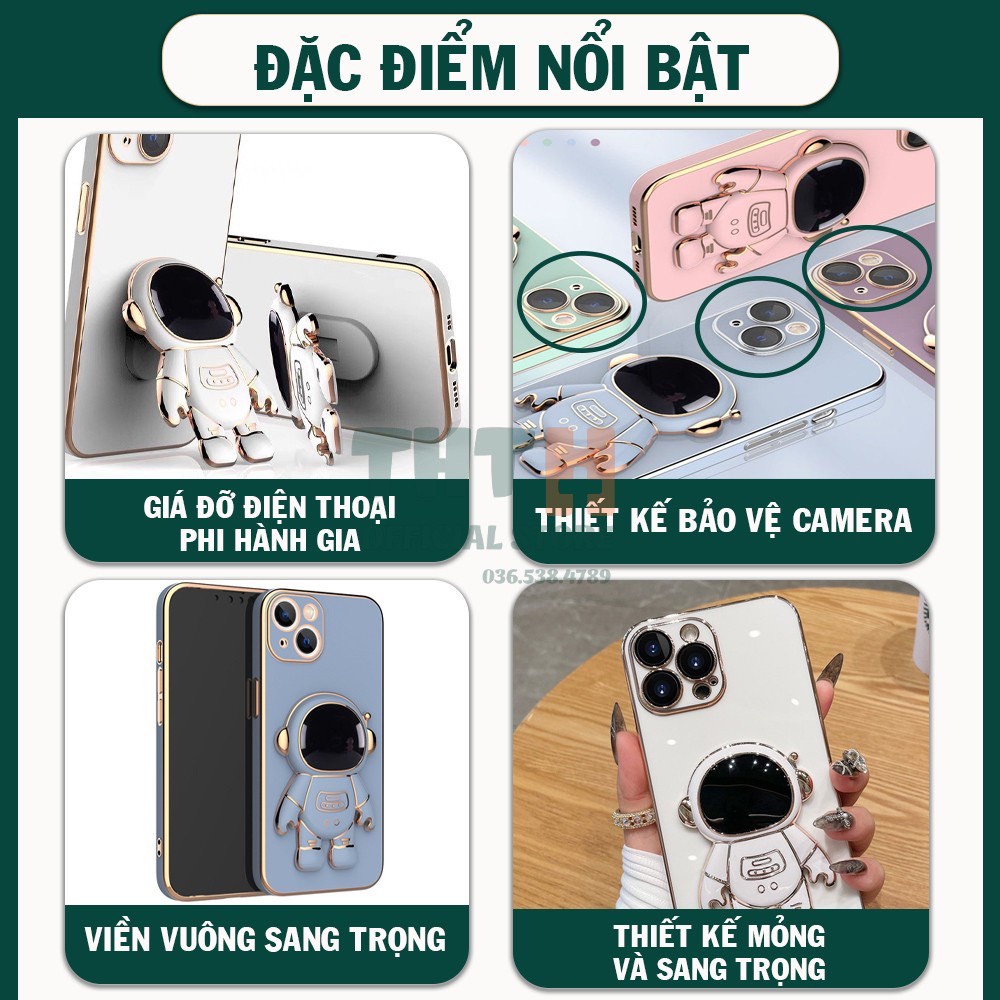 Ốp Lưng Phi Hành Gia kèm Giá Đỡ Điện Thoại cho13/13pro/13promax