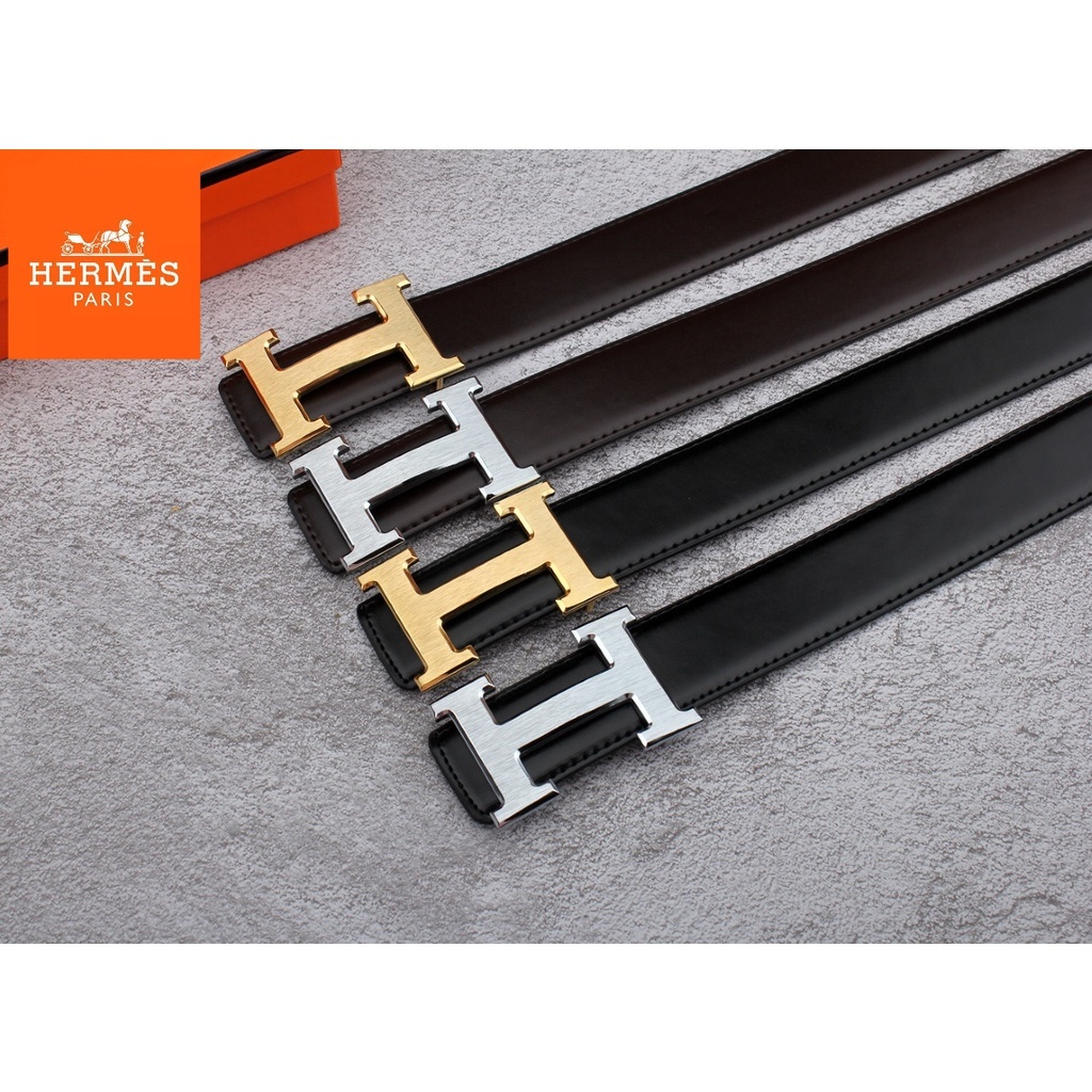 Hàng Có Sẵn! Hermes Dây Nịt Da unisex Cao Cấp Thời Trang