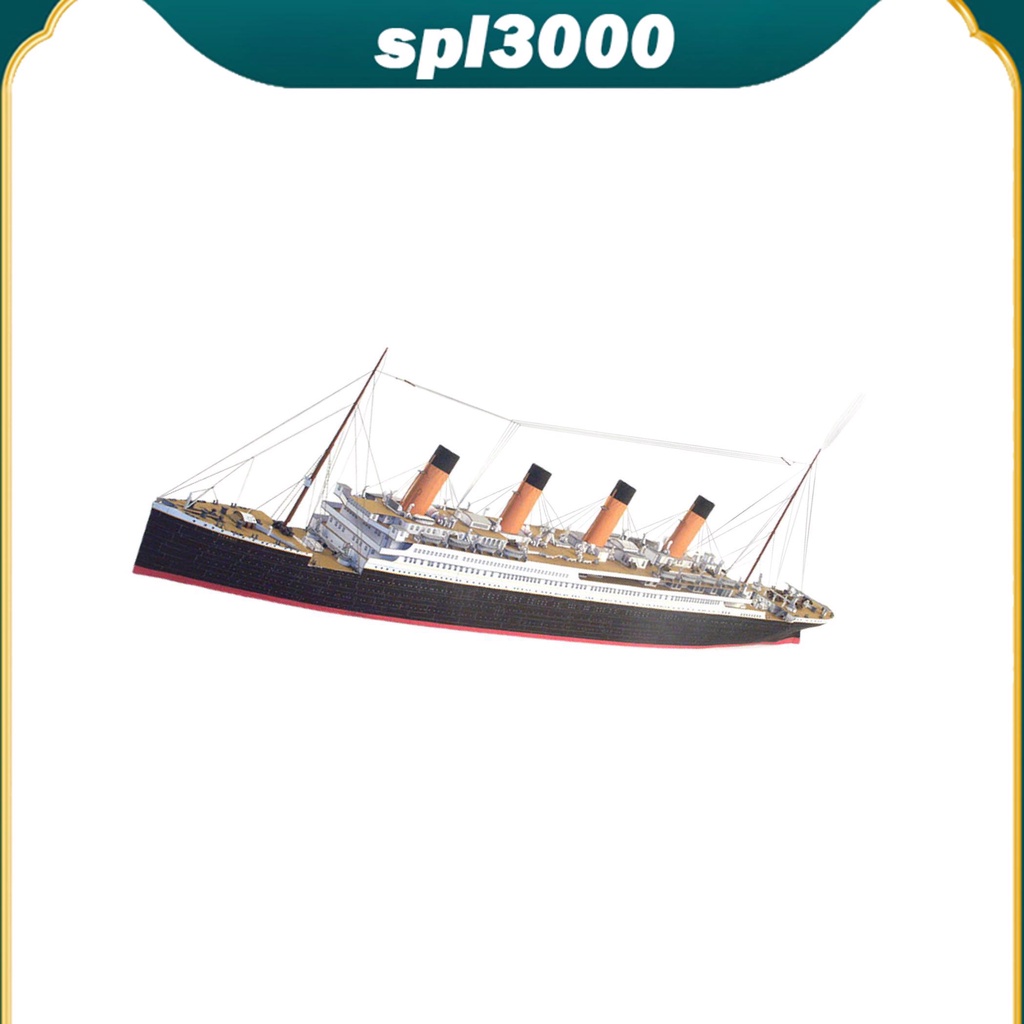 Bộ Đồ Chơi Lắp Ráp Mô Hình Tàu titanic 1 / 2 Để Bàn Trang Trí