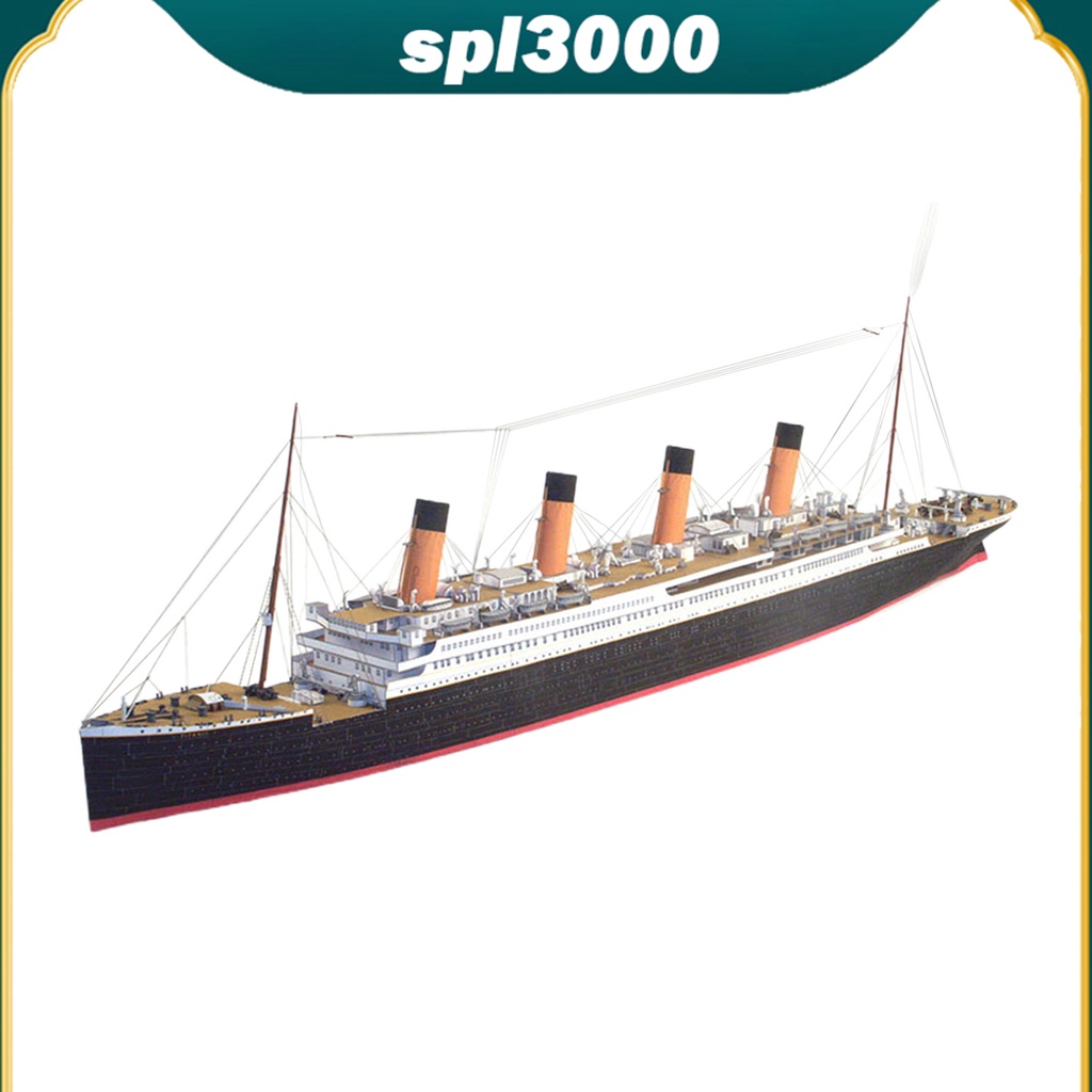 Bộ Đồ Chơi Lắp Ráp Mô Hình Tàu titanic 1 / 2 Để Bàn Trang Trí