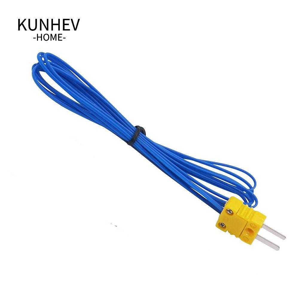 KUNHEV Bộ 5 Nhiệt Kế Loại k - 40 Loại k Chuyên Dụng°Phụ Kiện Chuyển Đổi c Sang 4000 Chuyên Dụng 400°C Dây Đo Nhiệt Độ Lò Nướng Màu Xanh Dương Dài 2m Chịu Nhiệt Độ Cao