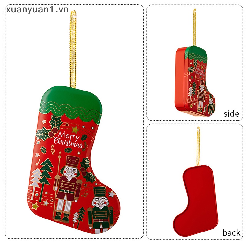 Hộp Thiếc Rỗng Đựng Bánh Kẹo Giáng Sinh Dễ Thương