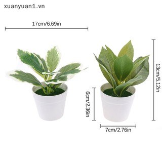 1 Chậu Cây Giả mini Để Bàn Trang Trí