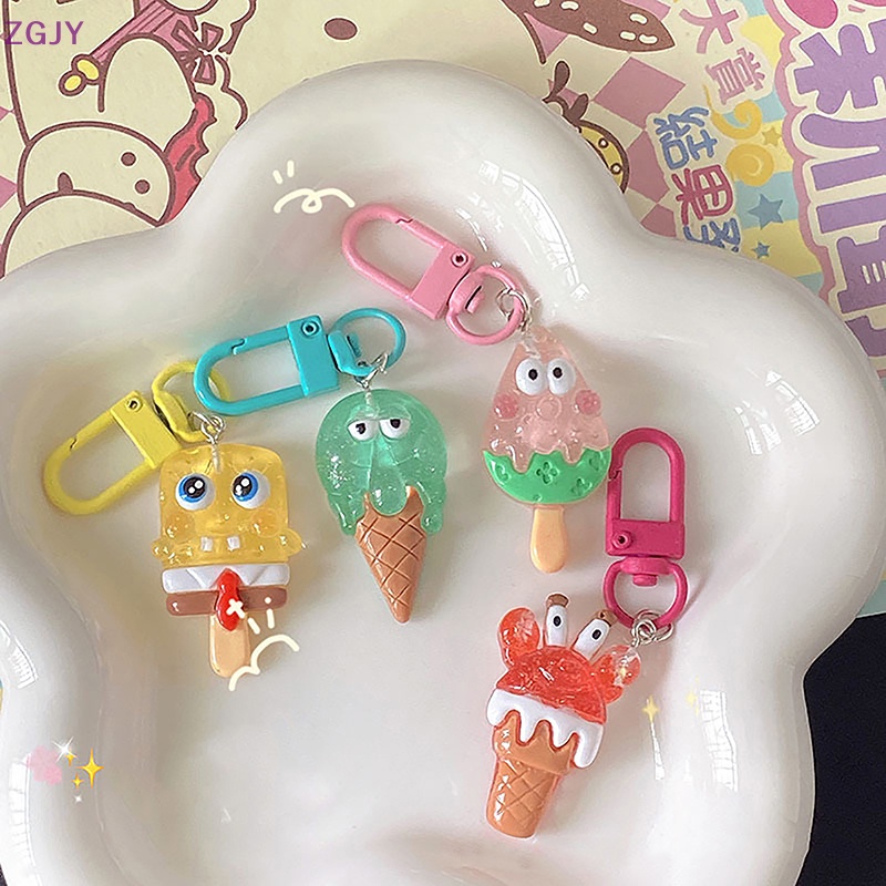 Terok Móc Chìa Khóa Hình Bọt Biển Hoạt Hình spongebob Dễ Thương Cho Học Sinh Mới