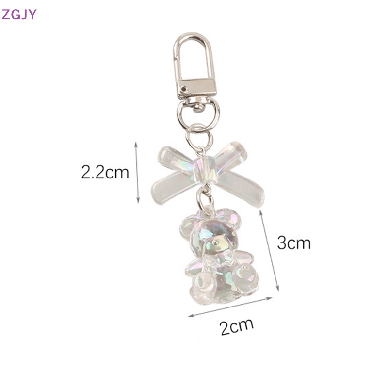 Móc Khóa Hình Trái Tim Và Gấu Dễ Thương Mới